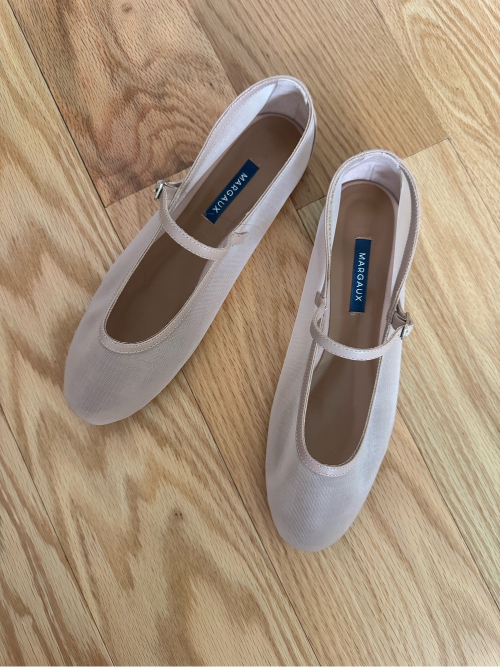 Margaux Mesh Blush Mary Jane Ballet Flats